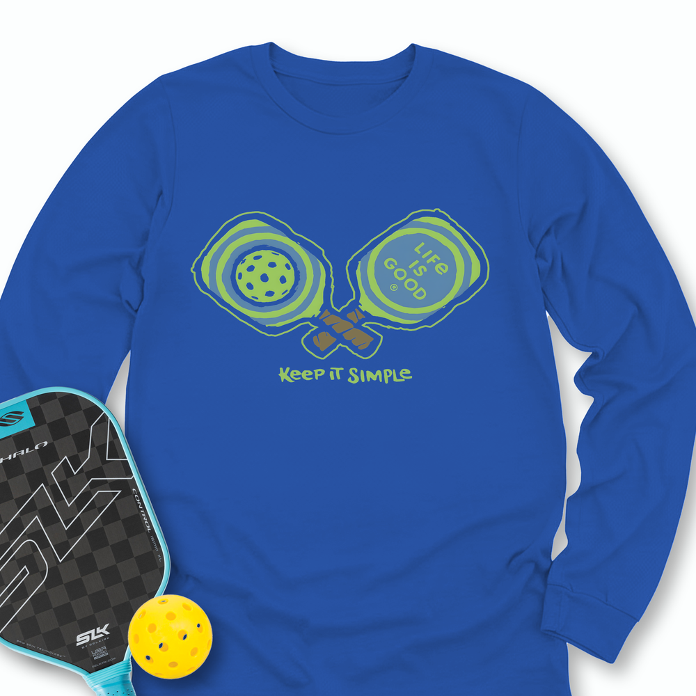 Pickleball Keep It Simple Life Is Good Long Sleeve - Picklechillz