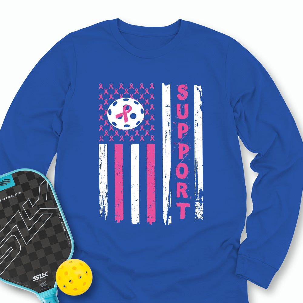 Breast Cancer Pickleball Long Sleeve - Picklechillz