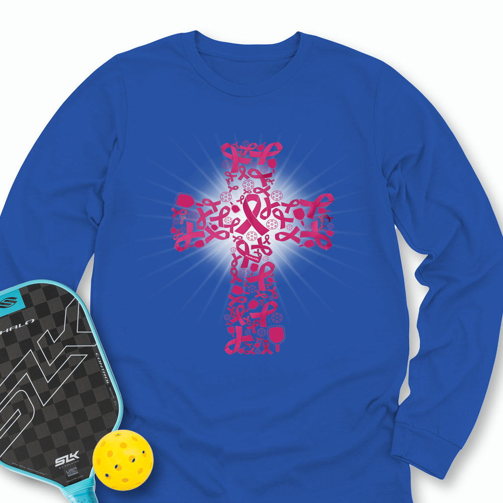 Breast Cancer Warrior Pickleball V2 Long Sleeve - Picklechillz