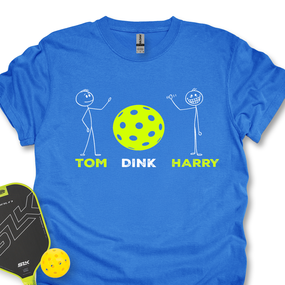 Pickleball - Tom Dink and Harry Unisex T-Shirt - Picklechillz
