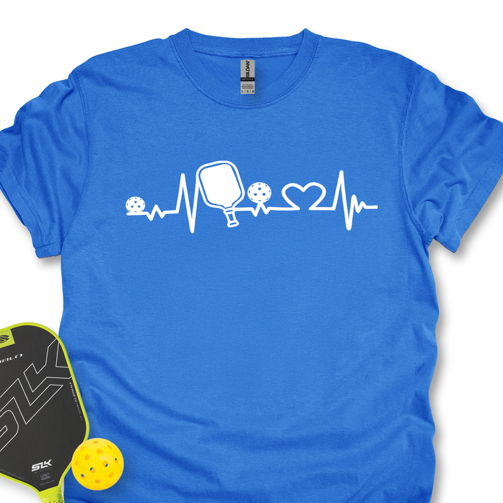 Pickleball Heartbeat Graphic Unisex T-Shirt - Picklechillz