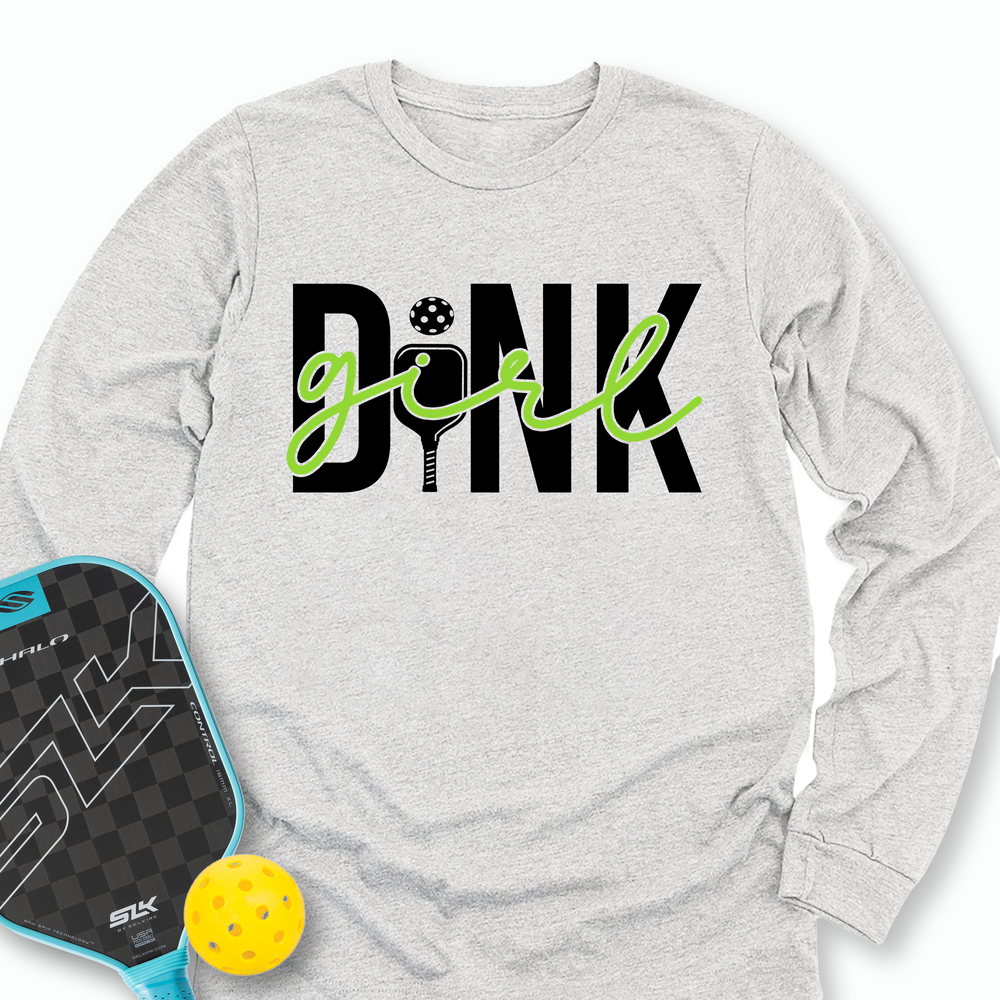 Dink Girl T-Shirt Long Sleeve - Picklechillz