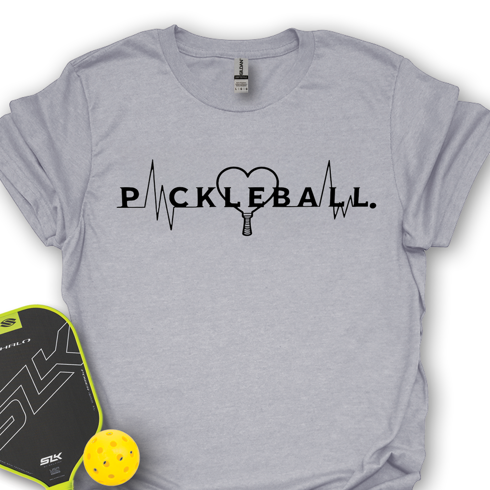 Pickleball Heartbeat Graphic V2 Unisex T-Shirt - Picklechillz