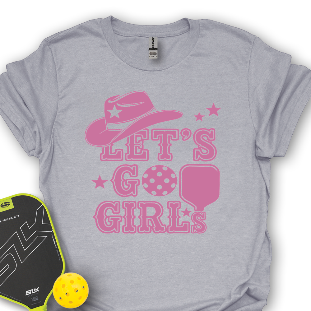 Let's Go Girls Cowboy Pickleball Unisex T-Shirt - Picklechillz