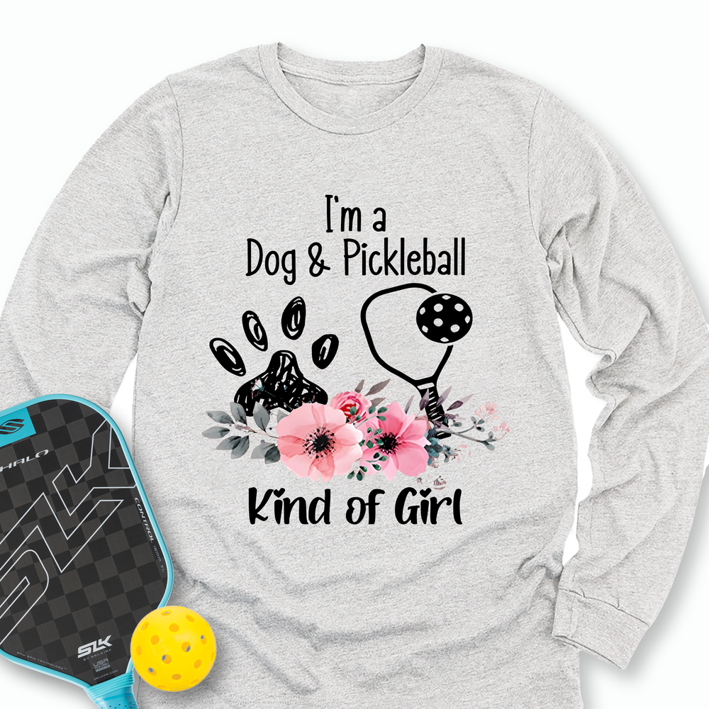 Dog Lover Pickleball Player Long Sleeve - Picklechillz