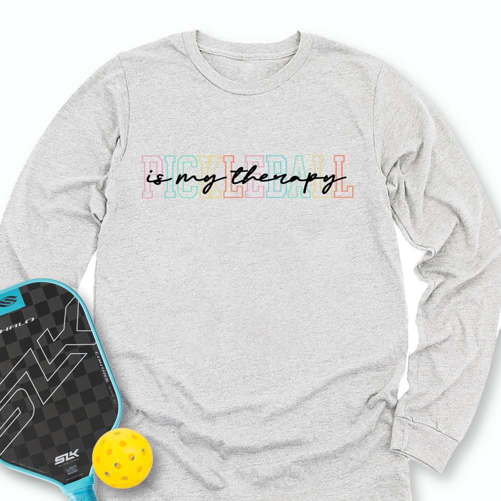 Pickleball Is My Therapy Long Sleeve - Picklechillz