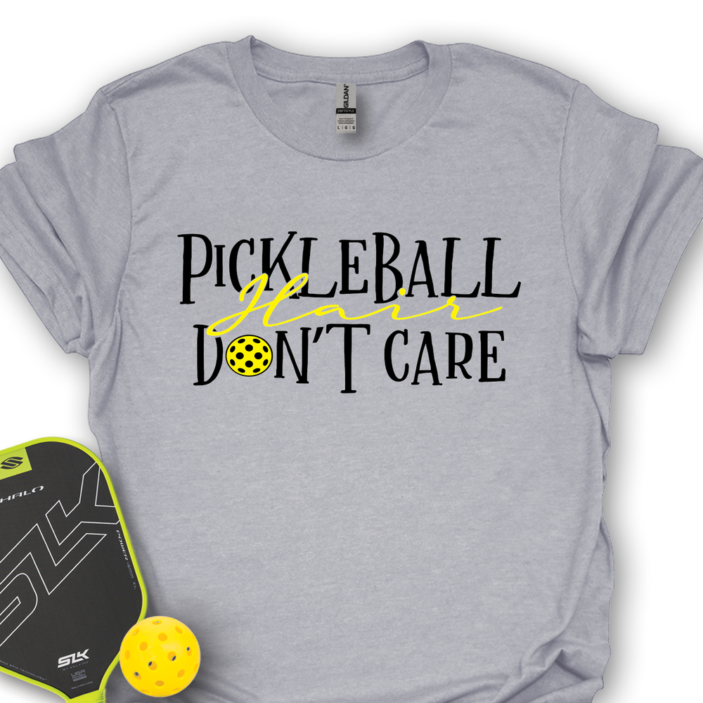 Pickleball Hair, Don’t Care v1 Unisex T-Shirt - Picklechillz