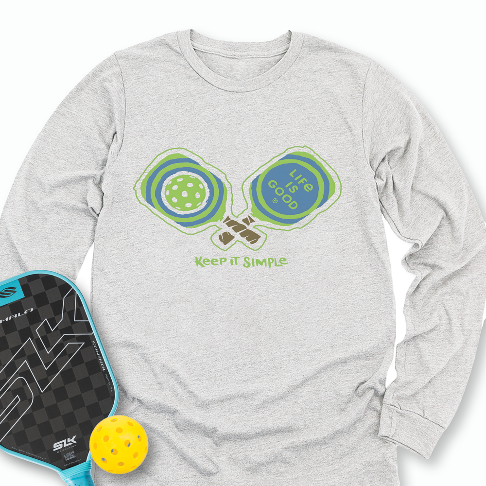 Pickleball Keep It Simple Life Is Good Long Sleeve - Picklechillz