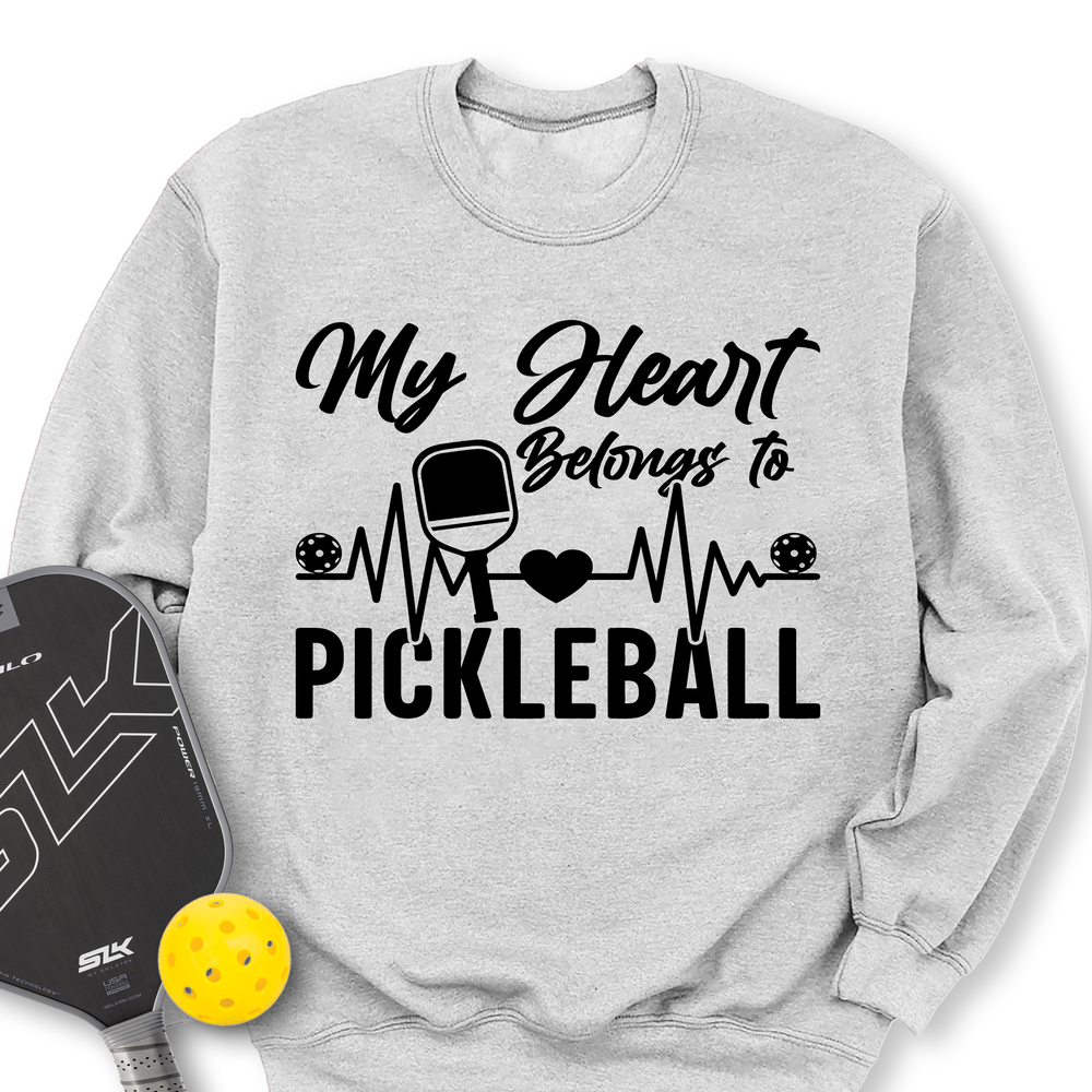 My Hearts Belongs To Pickleball Sweatshirt - Picklechillz