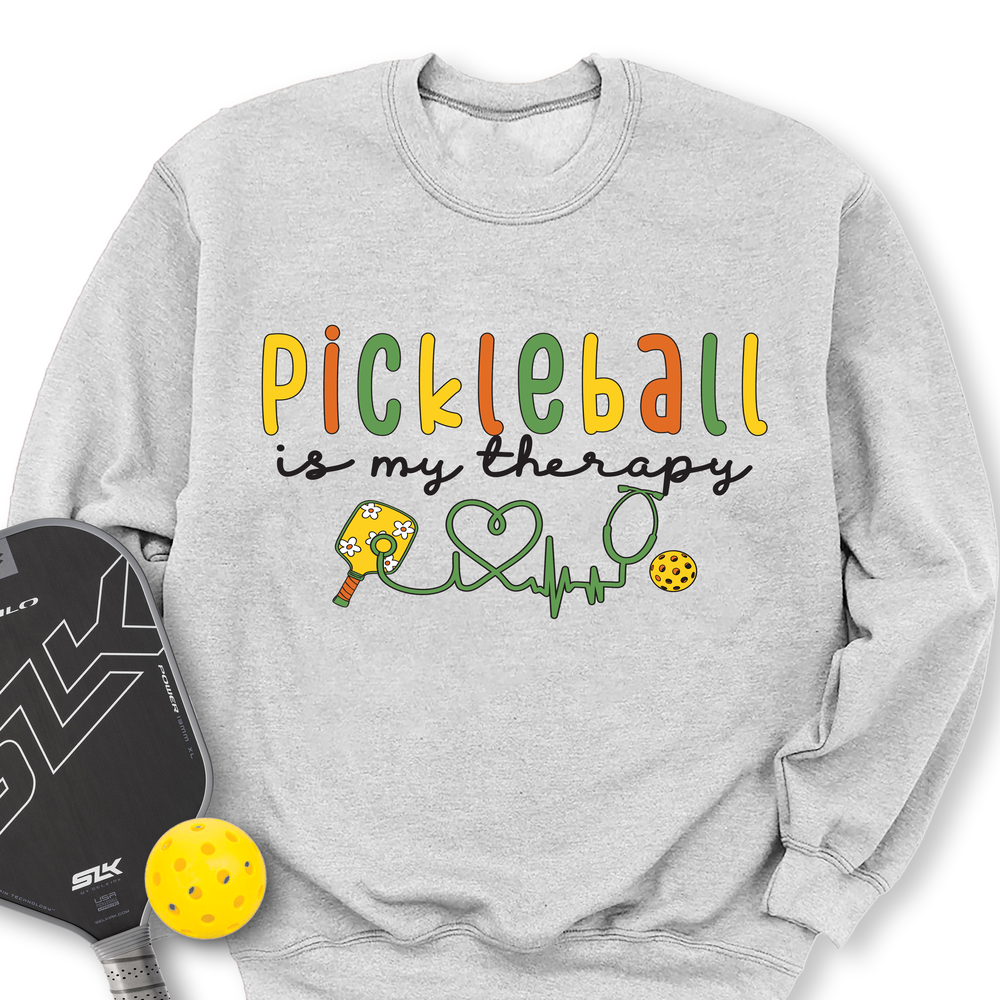 Pickleball Is My Therapy Cute Sweatshirt - Picklechillz