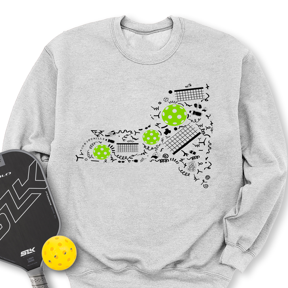New York Pickleball Map Sweatshirt - Picklechillz