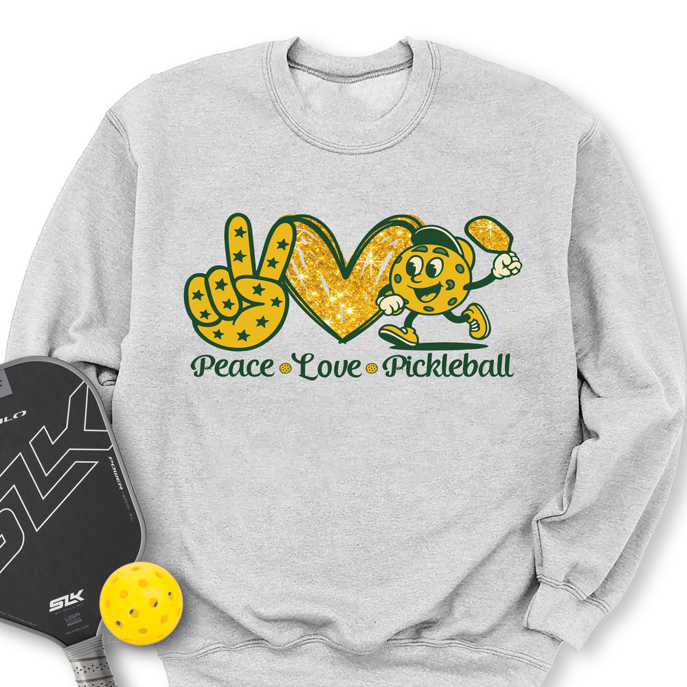 Peace Love Pickleball Sweatshirt - Picklechillz
