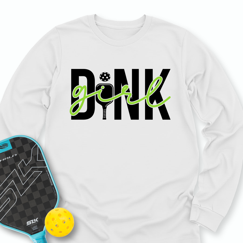 Dink Girl T-Shirt Long Sleeve - Picklechillz