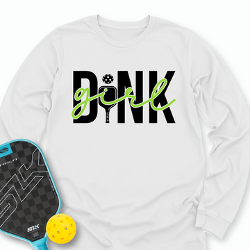 Dink Girl T-Shirt Long Sleeve - Picklechillz