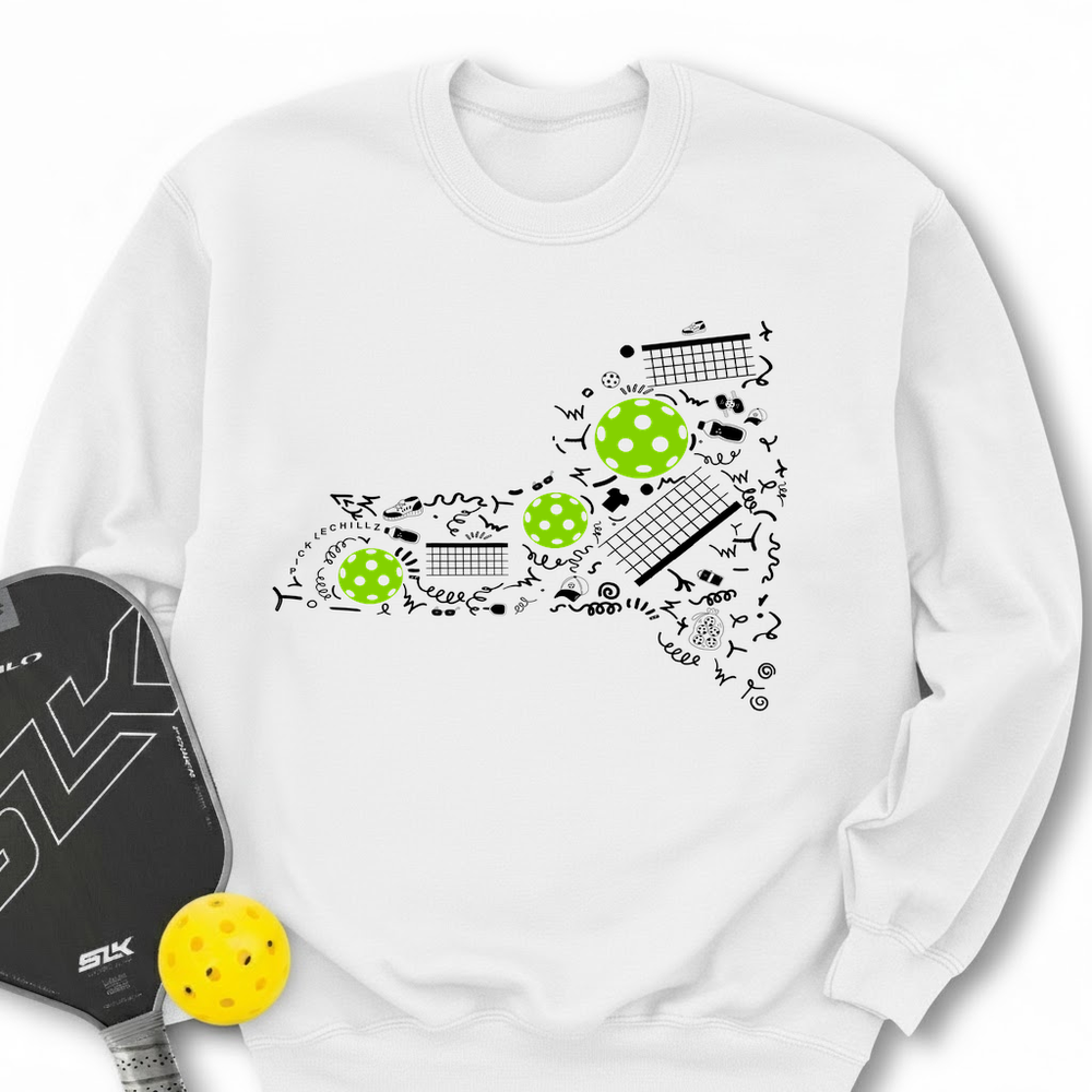 New York Pickleball Map Sweatshirt - Picklechillz
