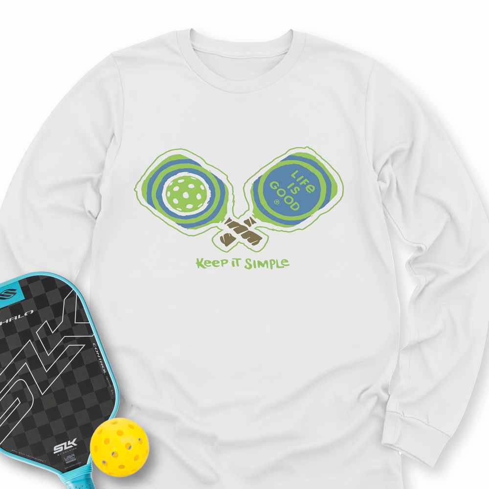 Pickleball Keep It Simple Life Is Good Long Sleeve - Picklechillz
