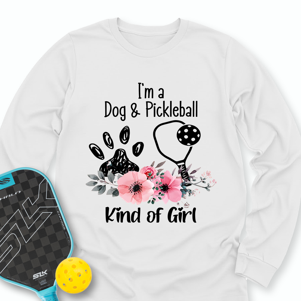 Dog Lover Pickleball Player Long Sleeve - Picklechillz