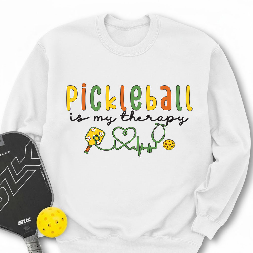 Pickleball Is My Therapy Cute Sweatshirt - Picklechillz