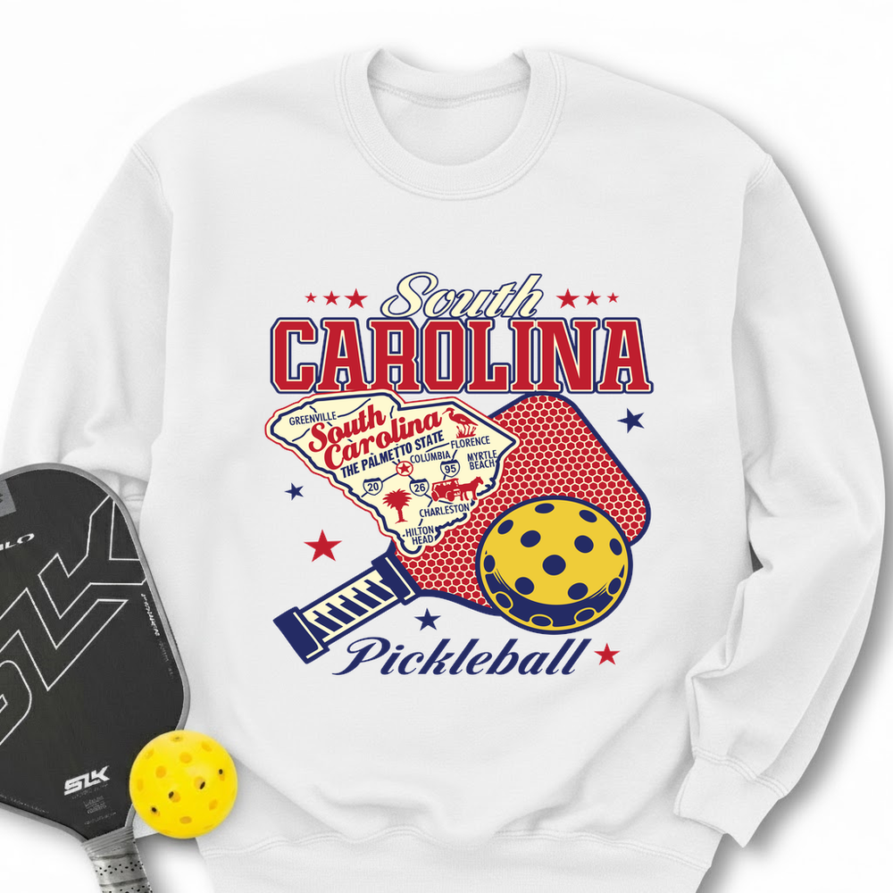 South Carolina Pickleball Sweatshirt - Picklechillz