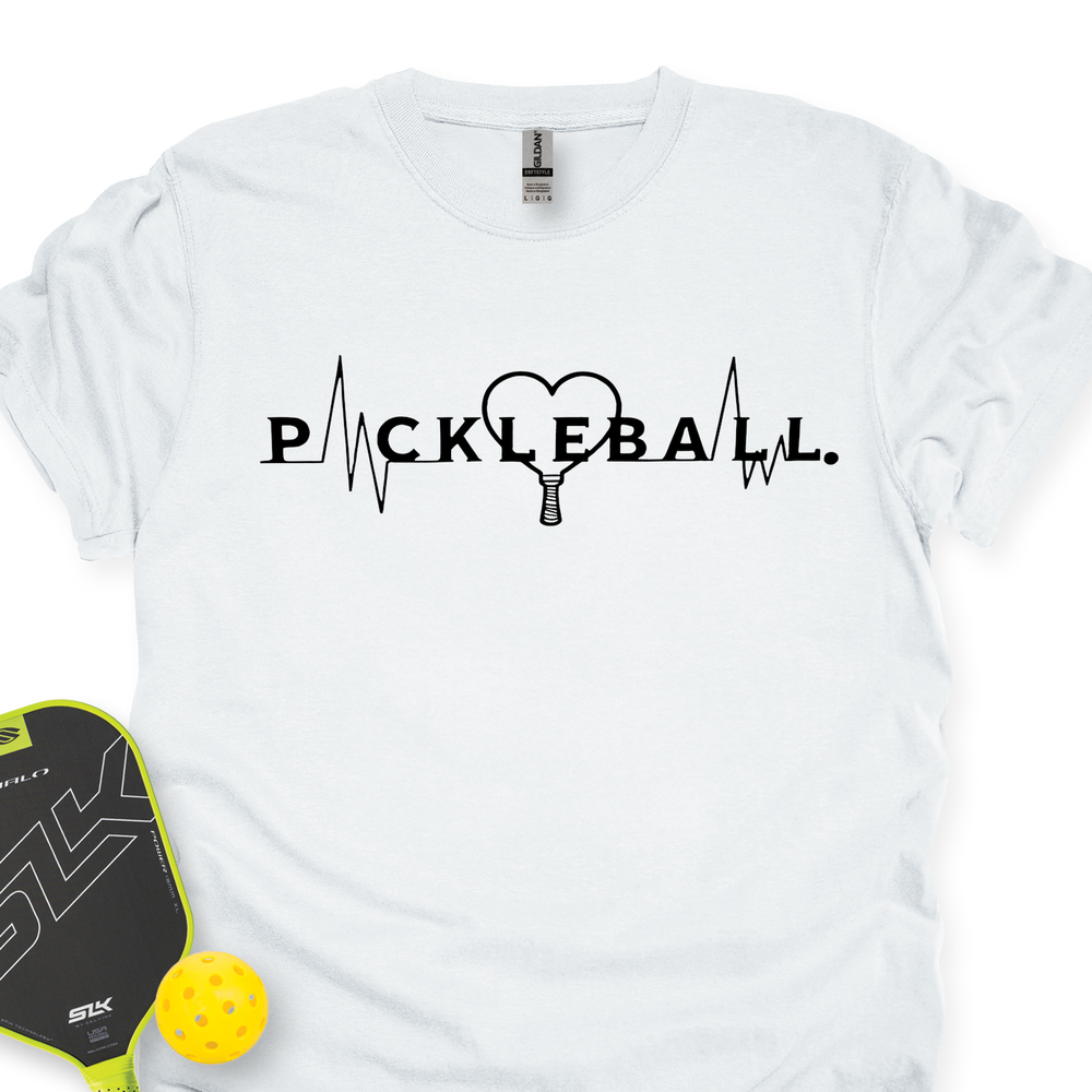 Pickleball Heartbeat Graphic V2 Unisex T-Shirt - Picklechillz