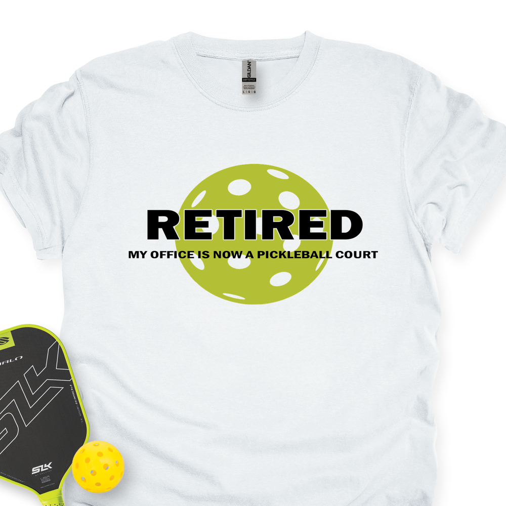 Retired My Office Is Now A Pickleball Court Unisex T-Shirt - Picklechillz