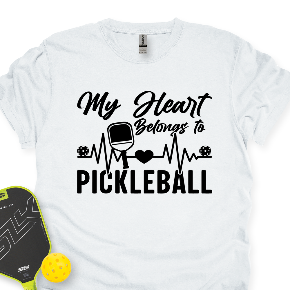 My Hearts Belongs To Pickleball Unisex T-Shirt - Picklechillz