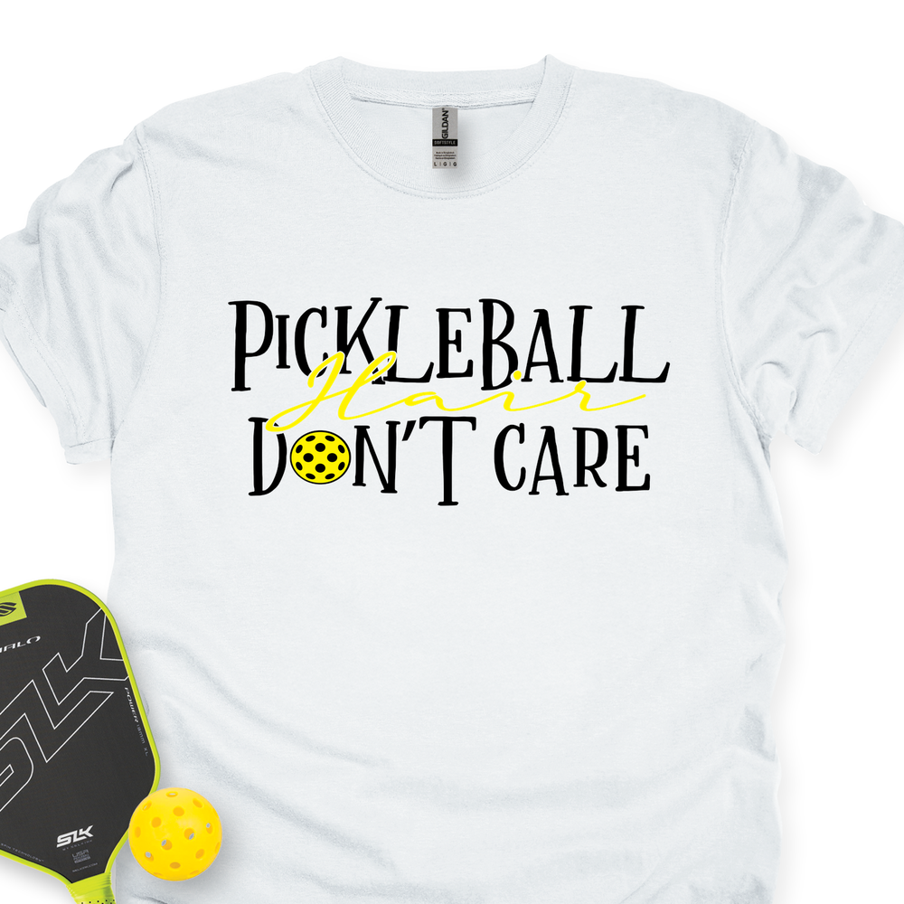 Pickleball Hair, Don’t Care v1 Unisex T-Shirt - Picklechillz