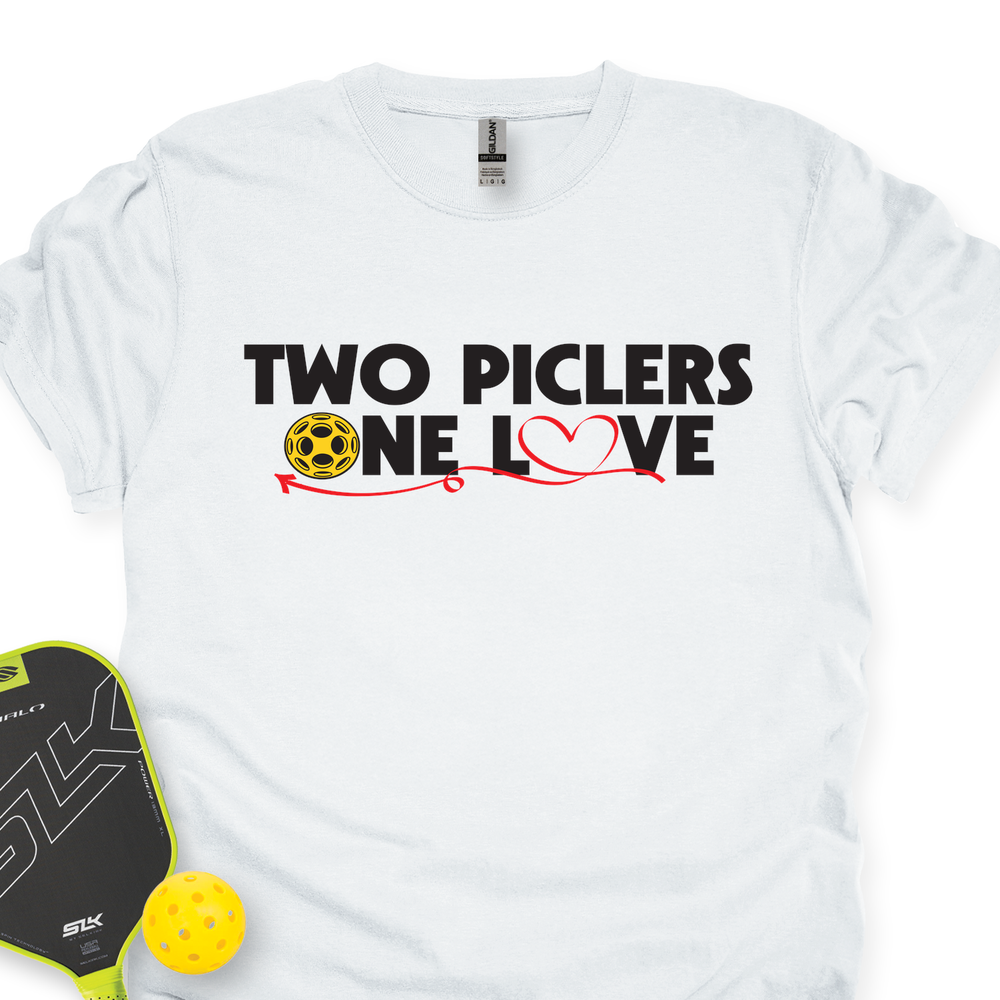 Two Picklers, One Love for Her Unisex T-Shirt - Picklechillz