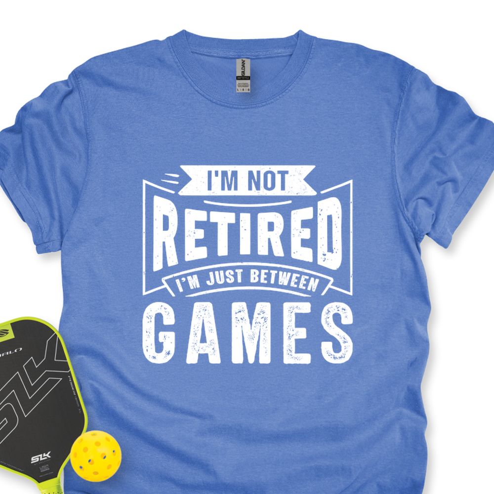 I’m Not Retired — I’m Just Between Games Unisex T-Shirt - Picklechillz