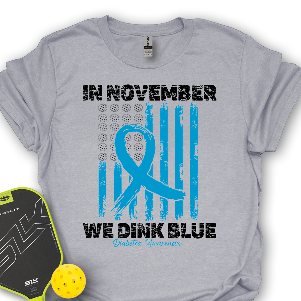 In November We Dink Blue Unisex T-Shirt - Picklechillz