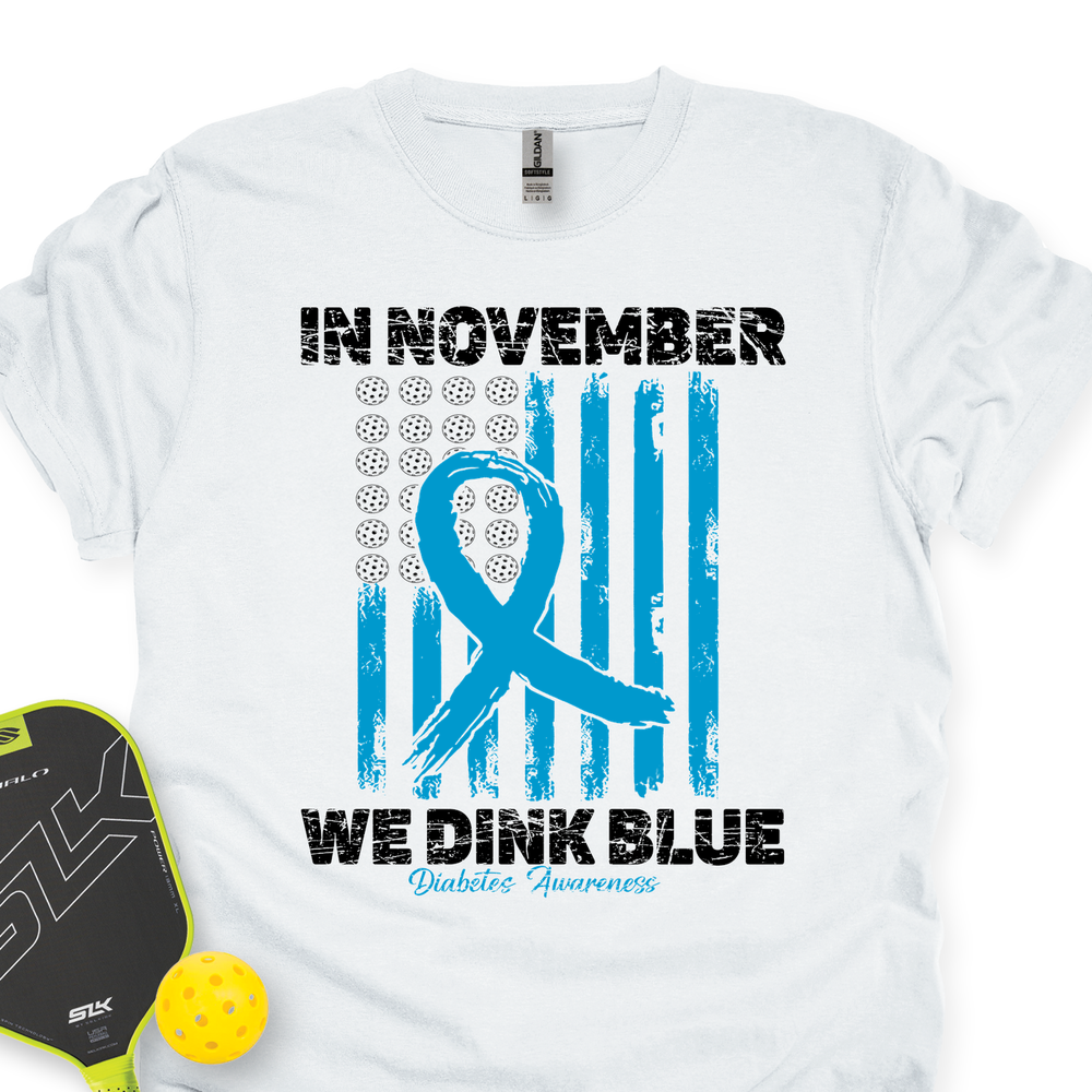In November We Dink Blue Unisex T-Shirt - Picklechillz