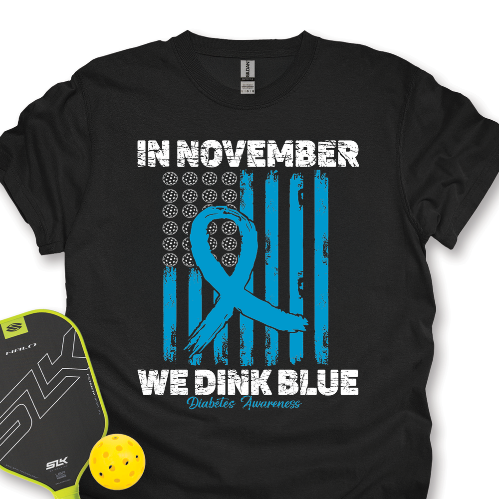 In November We Dink Blue Unisex T-Shirt - Picklechillz