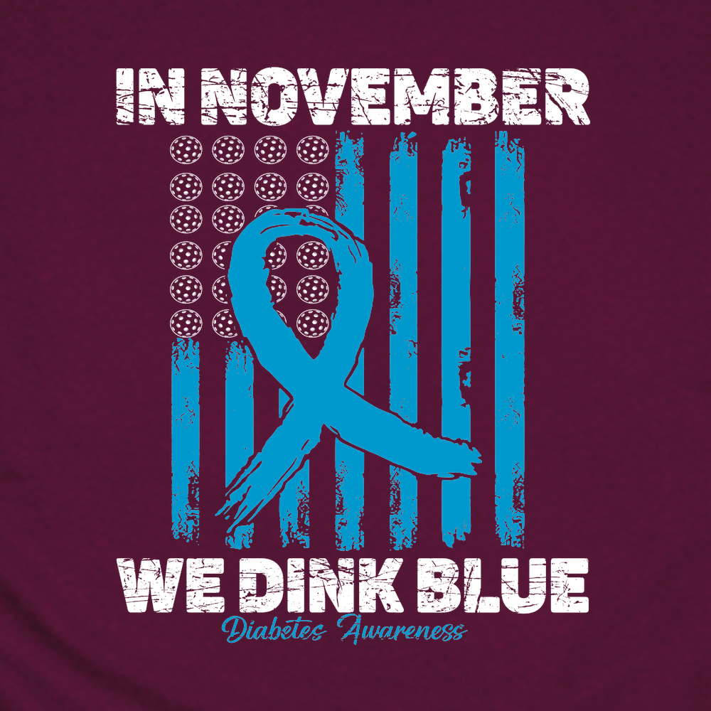 In November We Dink Blue Unisex T-Shirt - Picklechillz