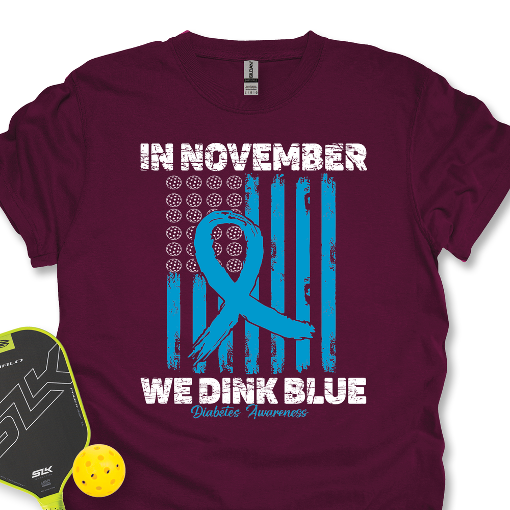 In November We Dink Blue Unisex T-Shirt - Picklechillz