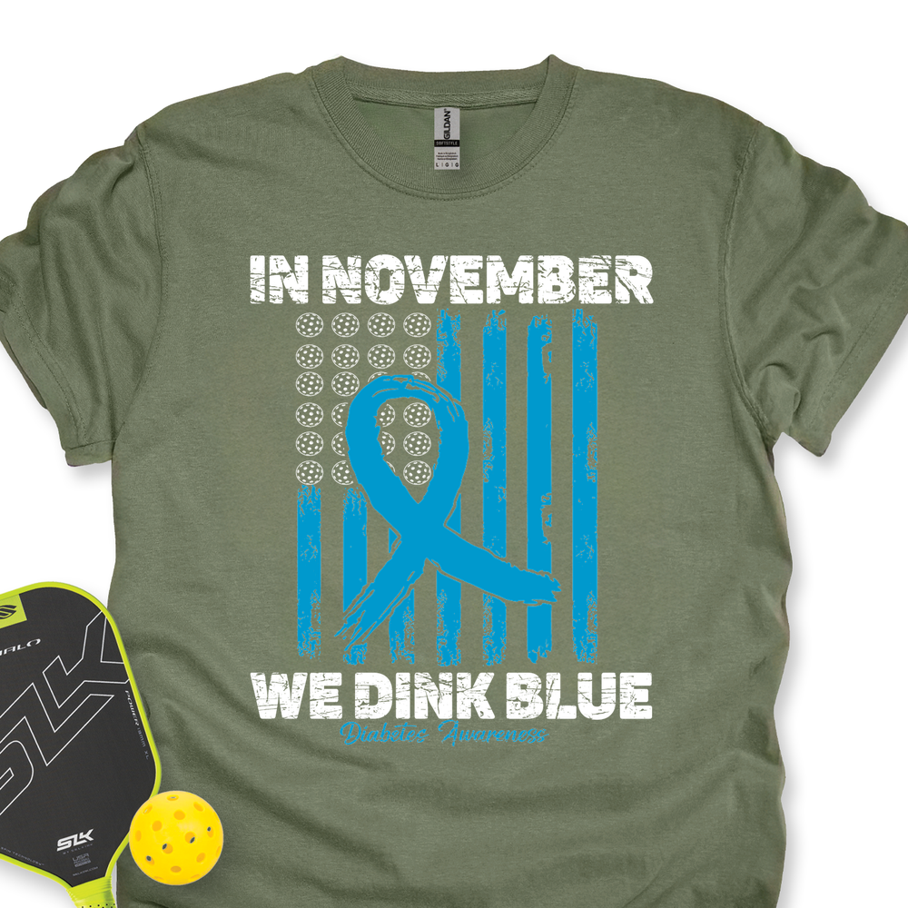 In November We Dink Blue Unisex T-Shirt - Picklechillz
