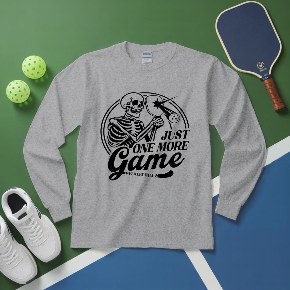 Just One More Game Skull Long Sleeve - Picklechillz