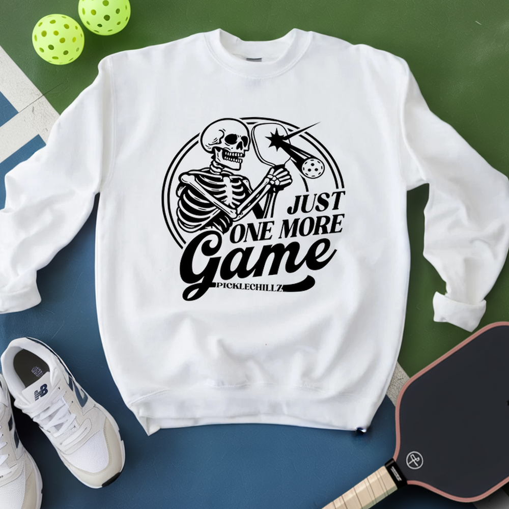 Just One More Game Skull Sweatshirt - Picklechillz