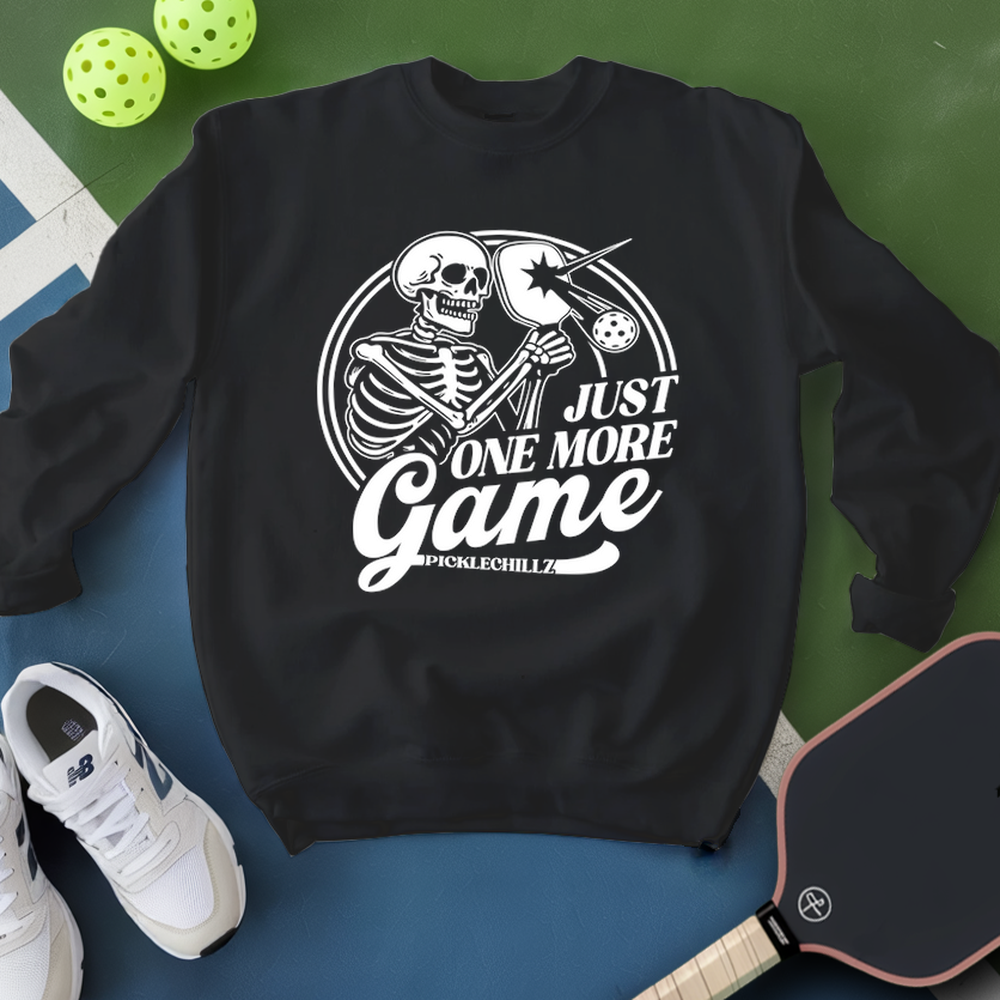 Just One More Game Skull Sweatshirt - Picklechillz