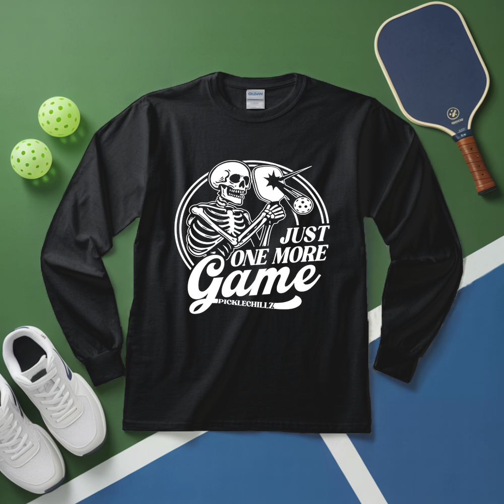 Just One More Game Skull Long Sleeve - Picklechillz