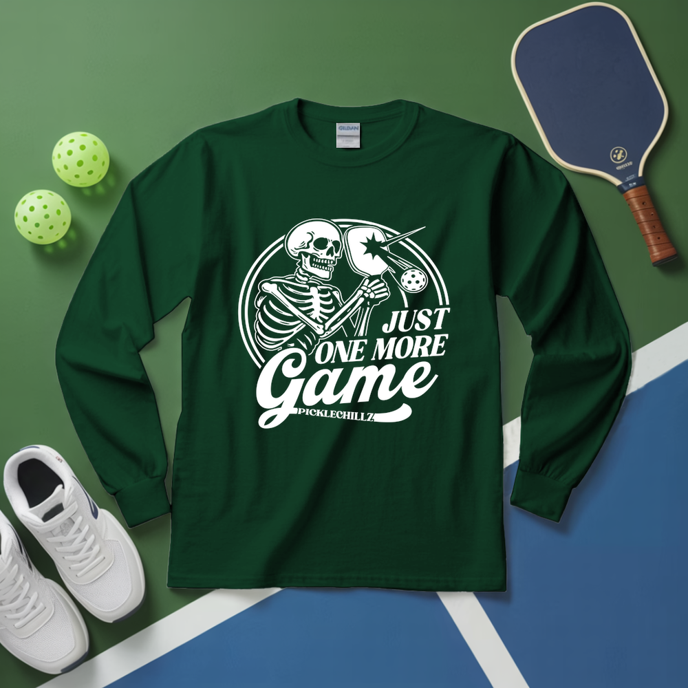 Just One More Game Skull Long Sleeve - Picklechillz