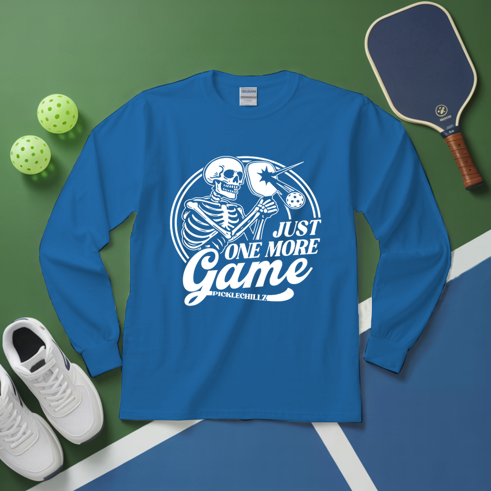 Just One More Game Skull Long Sleeve - Picklechillz