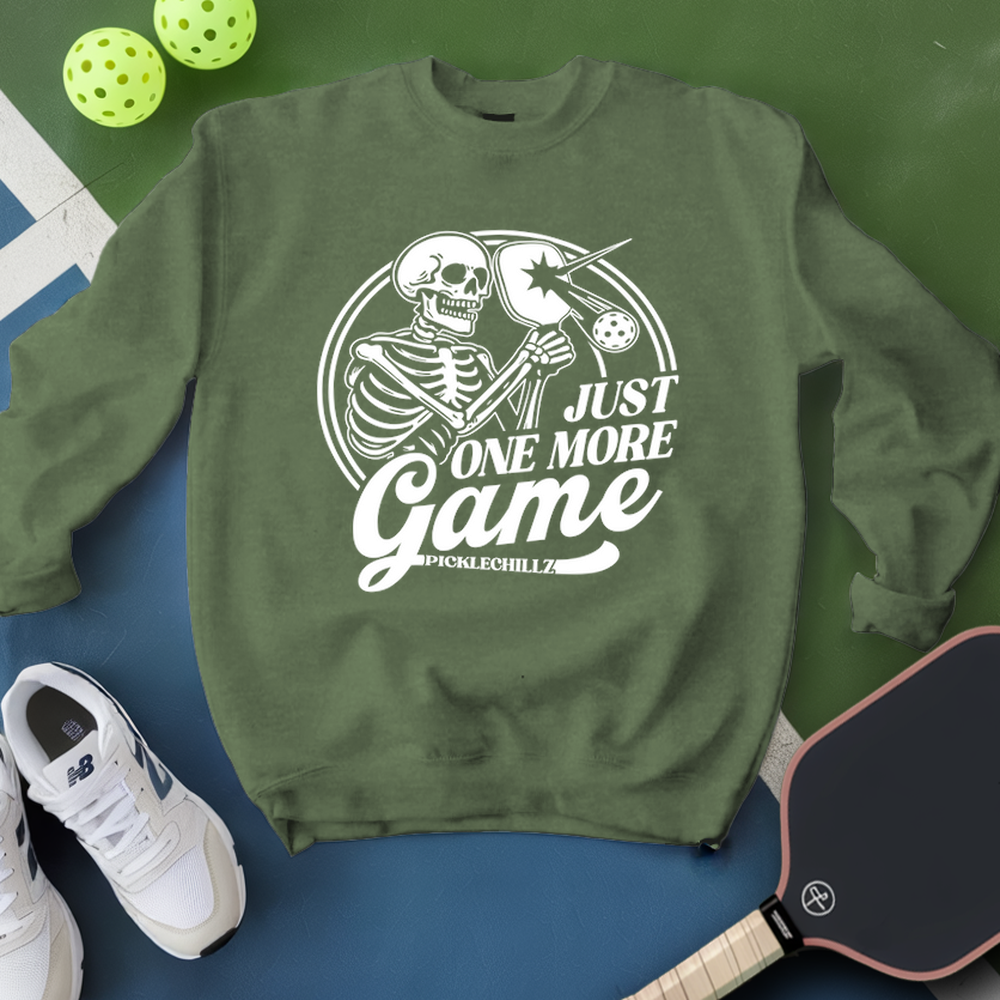 Just One More Game Skull Sweatshirt - Picklechillz