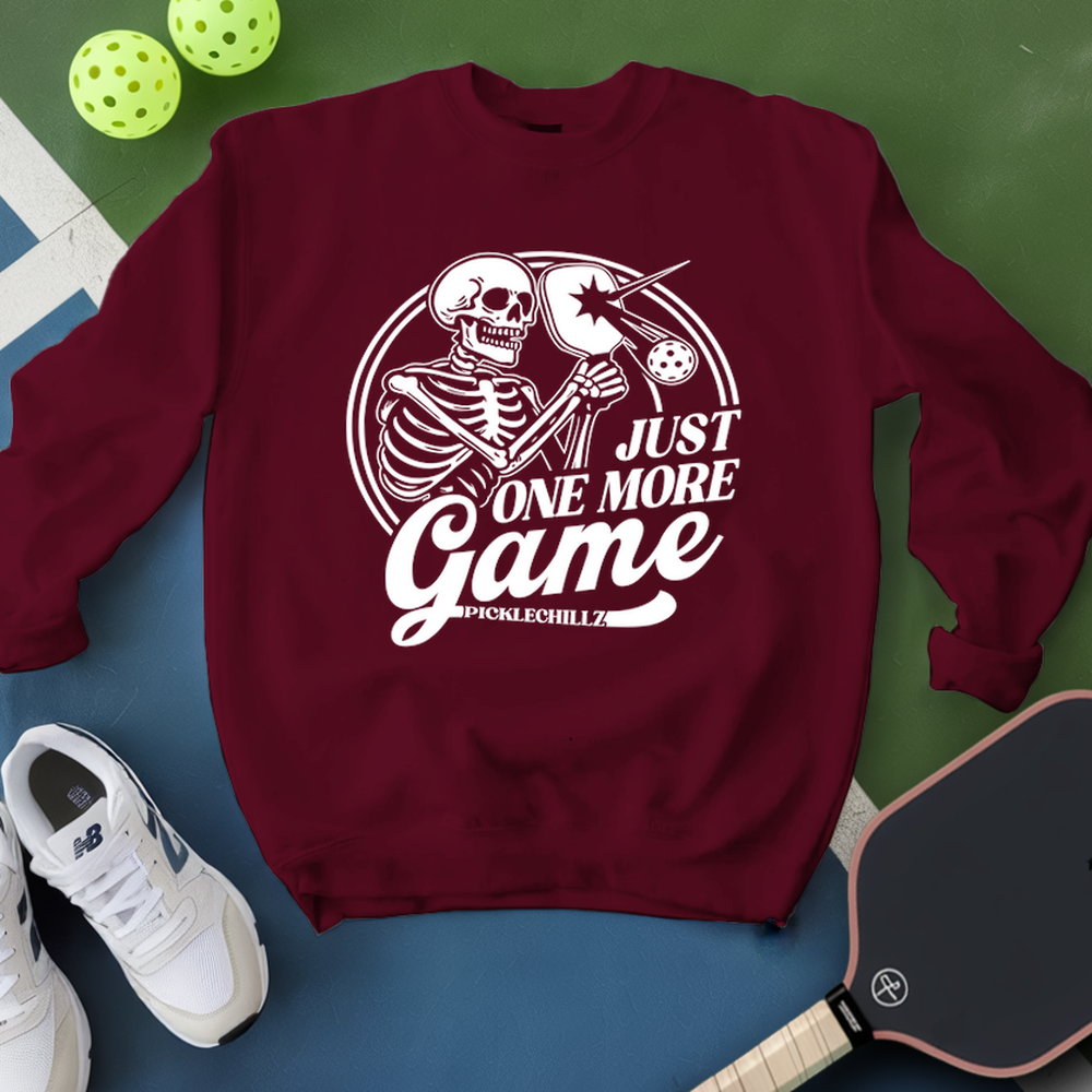 Just One More Game Skull Sweatshirt - Picklechillz