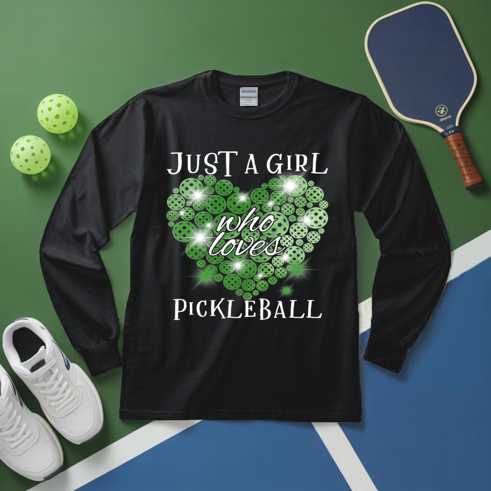 Hot Just a Girl Who Loves Pickleball For Player Long Sleeve - Picklechillz