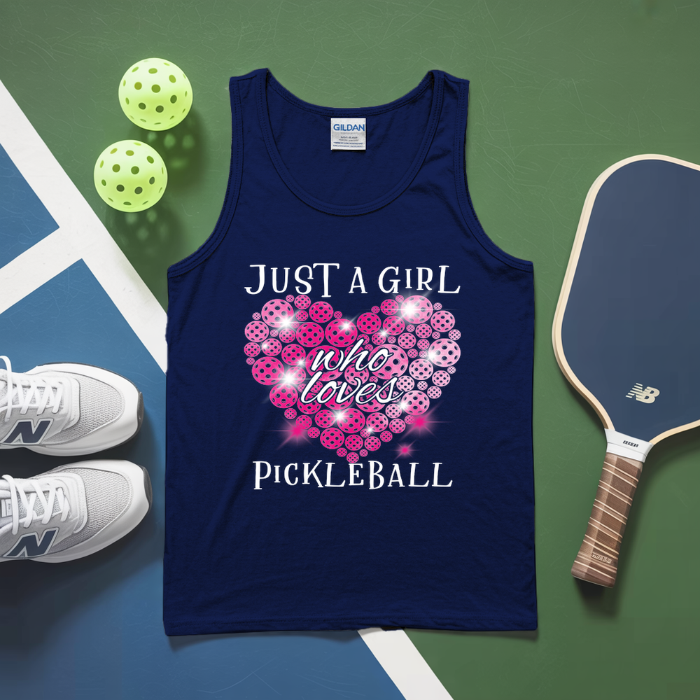New Just a Girl Who Loves Pickleball Tank Top - Picklechillz
