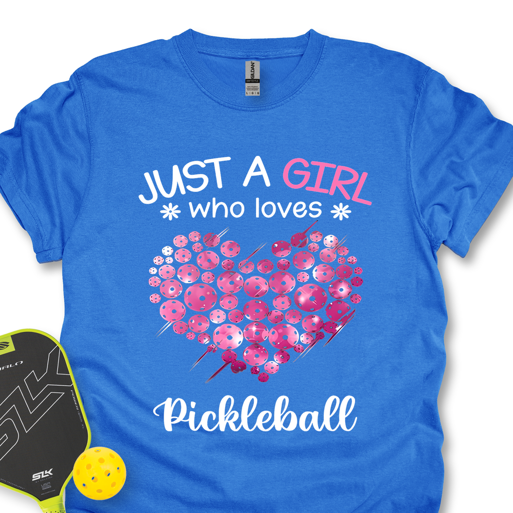 Just a Girl Who Loves Pickleball Unisex T-Shirt - Picklechillz