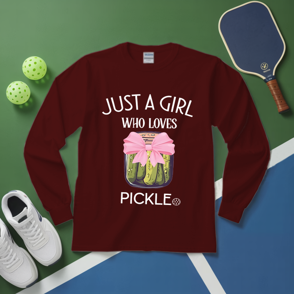 Just a Girl Who Loves Pickleballs v2 Long Sleeve - Picklechillz