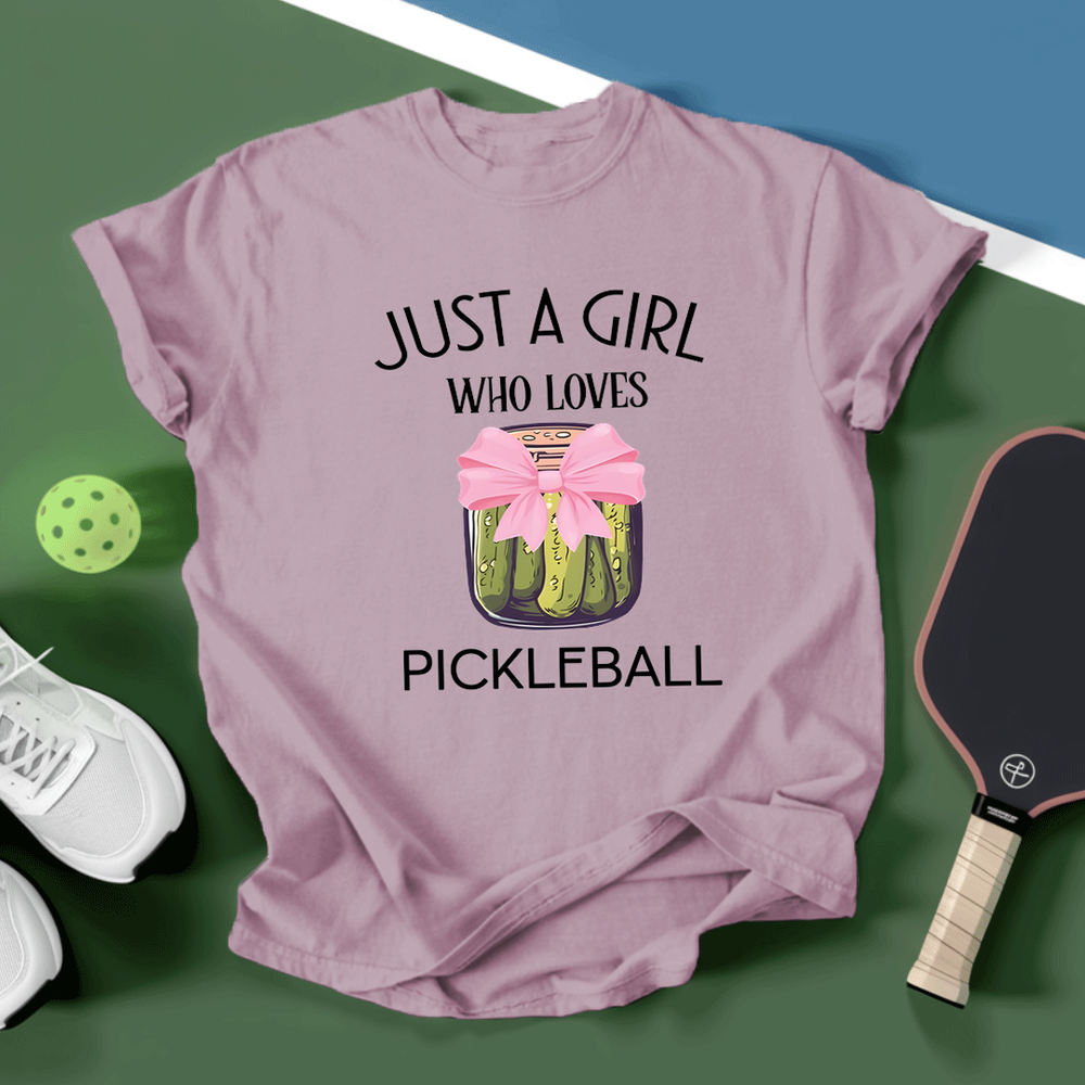 Just a Girl Who Loves Pickleballs v1 Unisex T-Shirt - Picklechillz