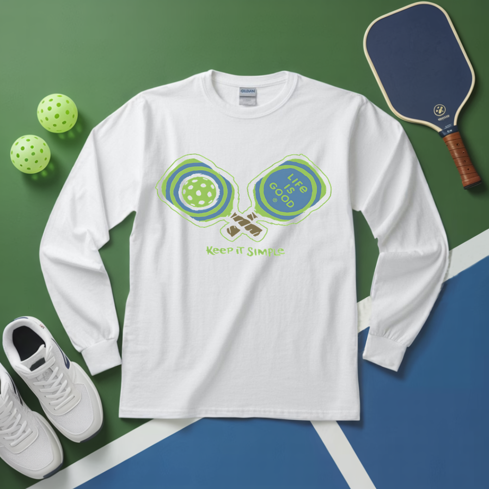 Pickleball Keep It Simple Life Is Good Long Sleeve - Picklechillz