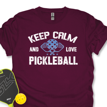 Keep Calm And Love Pickleball Unisex T-Shirt - Picklechillz